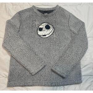 Disney Nightmare Before Christmas Jack Skellington Faux Fur Pullover Med